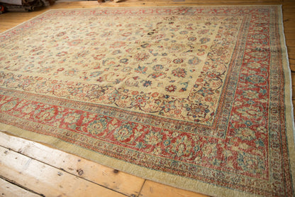 8.5x12 Vintage Distressed Tabriz Carpet