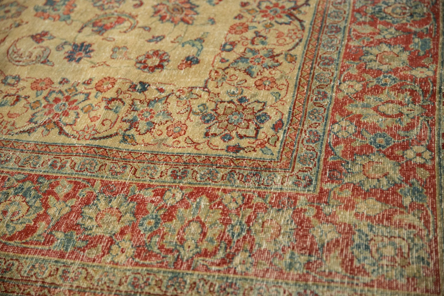 8.5x12 Vintage Distressed Tabriz Carpet