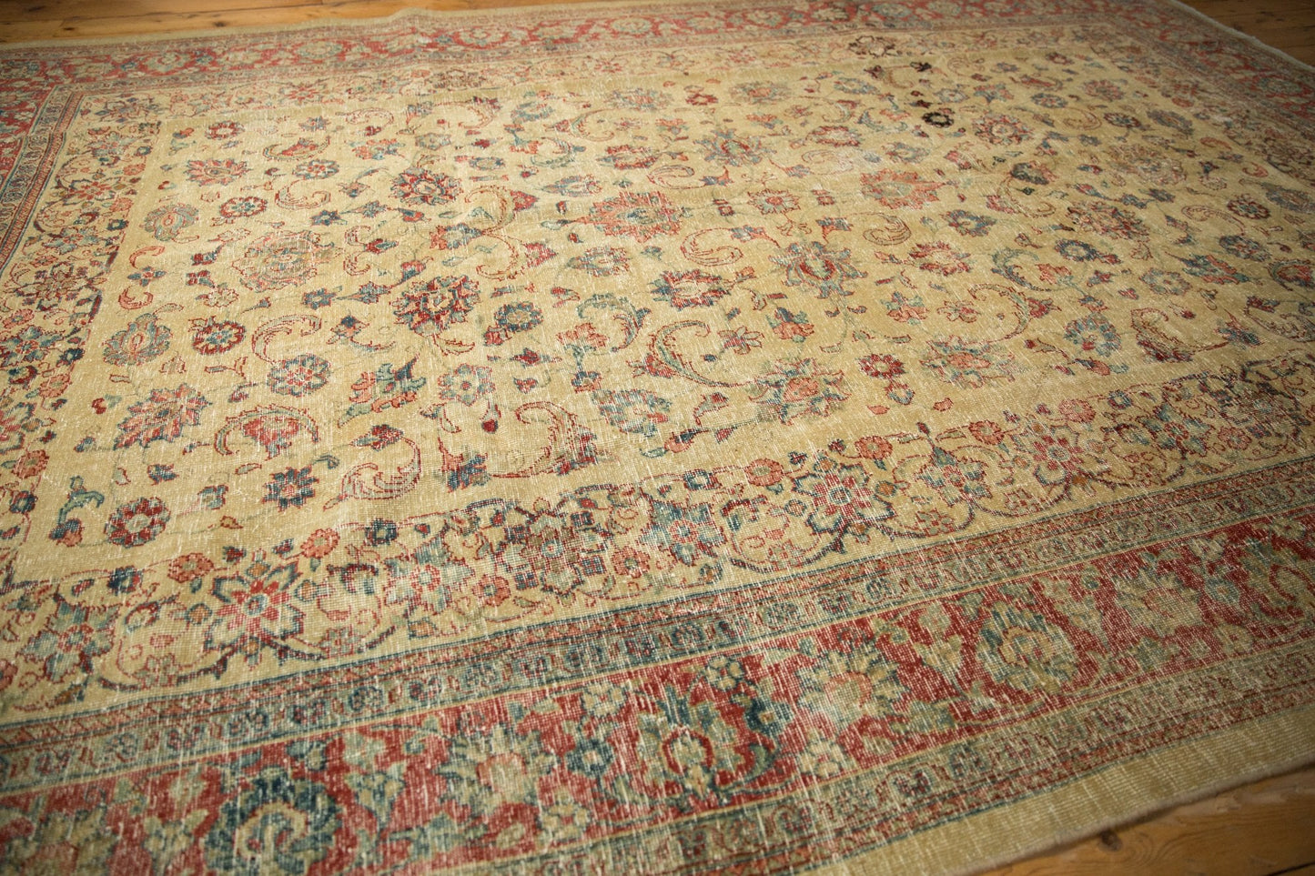 8.5x12 Vintage Distressed Tabriz Carpet