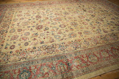 8.5x12 Vintage Distressed Tabriz Carpet