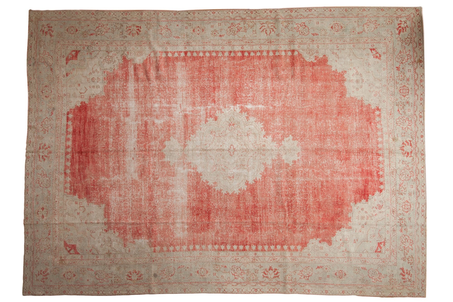 10x14 Vintage Distressed Oushak Carpet