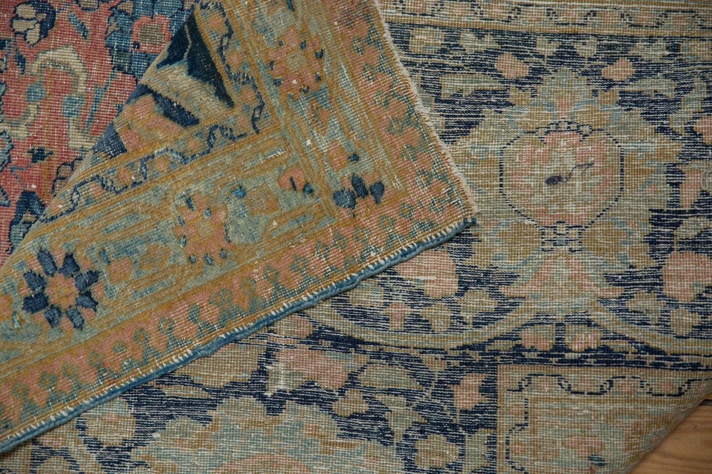13x18 Vintage Distressed Tabriz  Carpet
