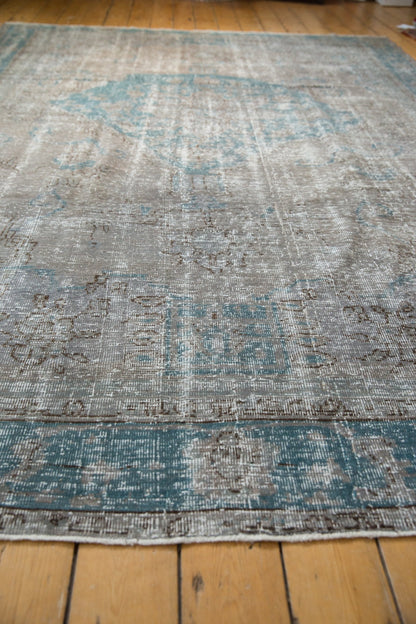 7.5x10.5 Vintage Distressed Oushak Carpet