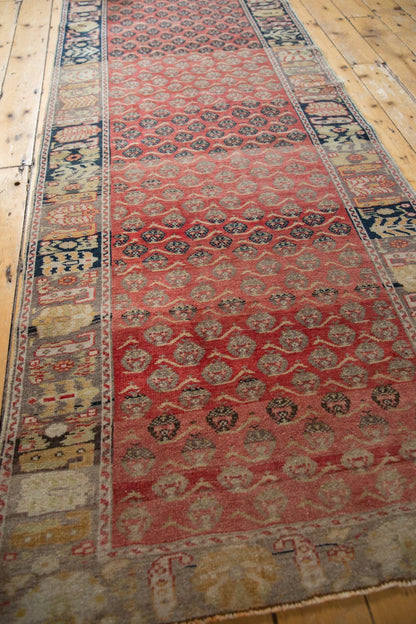 3.5x15 Vintage Distressed Oushak Rug Runner