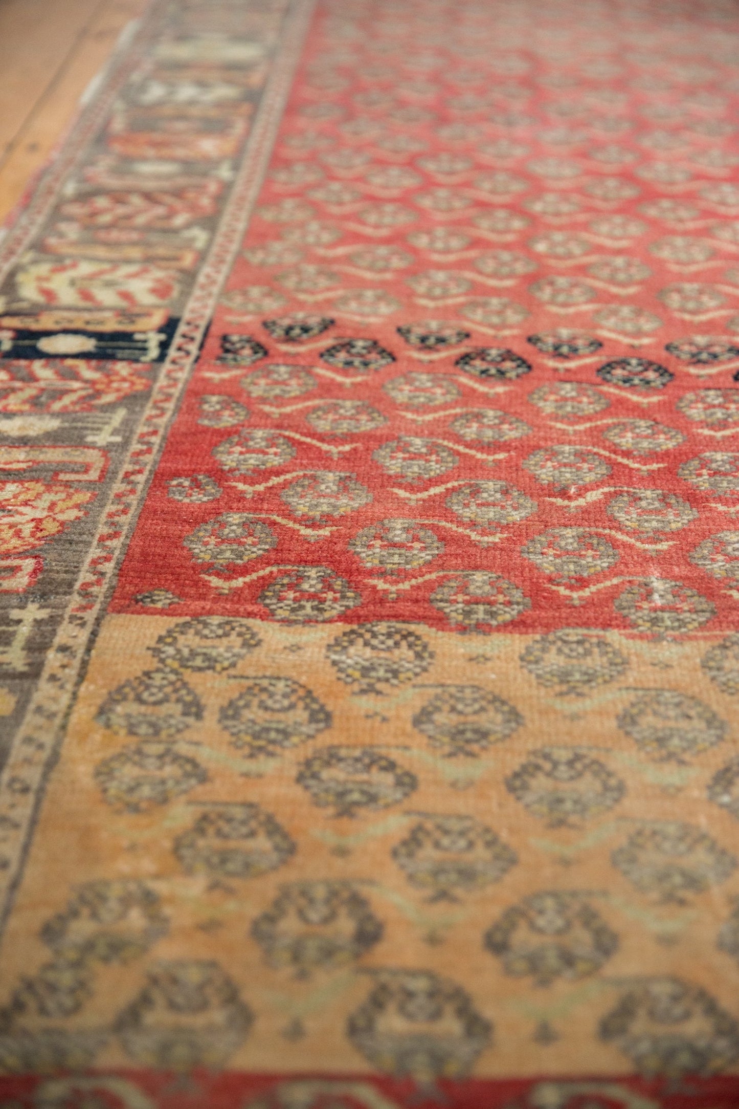 3.5x15 Vintage Distressed Oushak Rug Runner