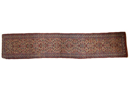 3x14.5 Antique Bijar Rug Runner