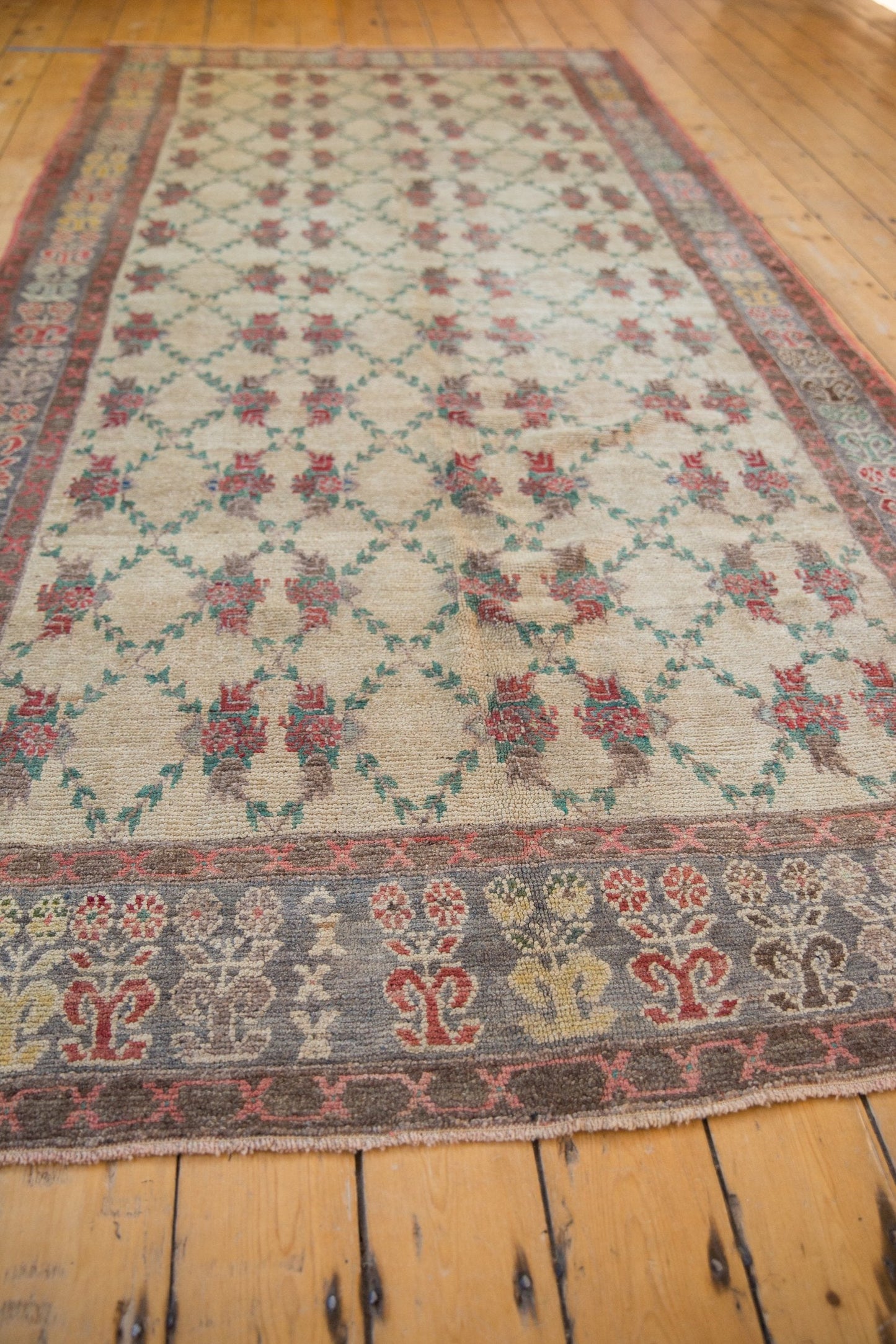 5x11 Vintage Distressed Oushak Rug Runner