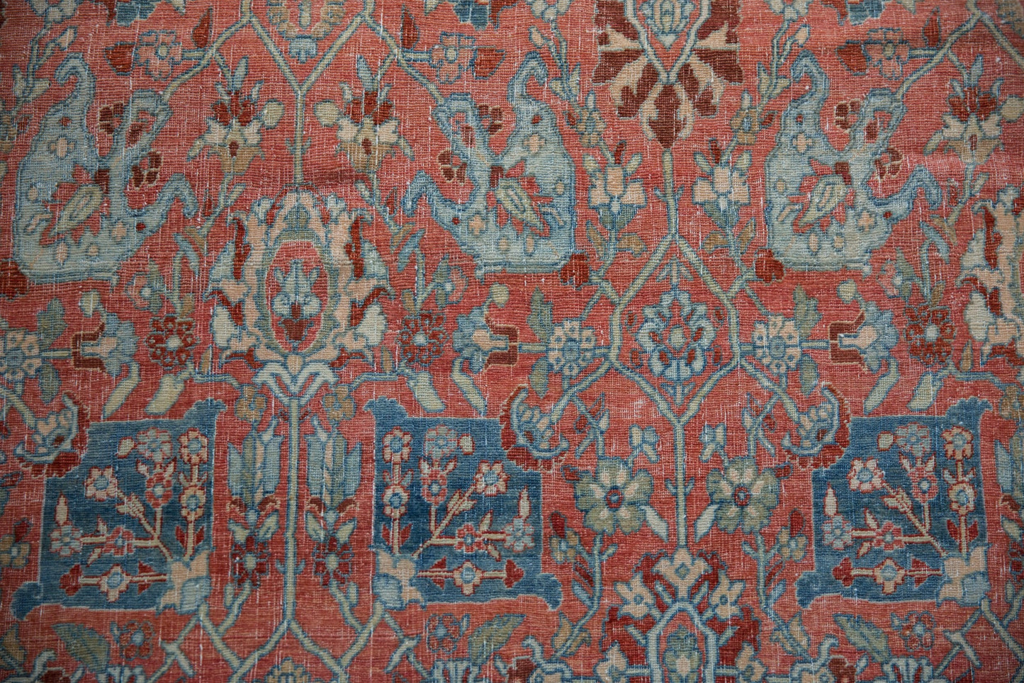 11x18 Vintage Distressed Bijar Carpet