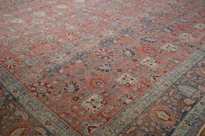 11x18 Vintage Distressed Bijar Carpet