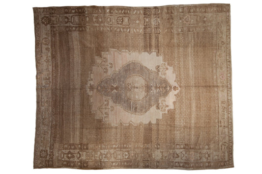 9.5x11 Vintage Distressed Oushak Carpet