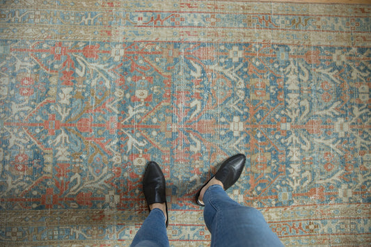 4x13.5 Vintage Distressed Hamadan Rug Runner
