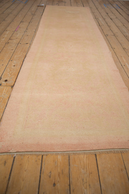 3x11.5 Vintage Distressed Oushak Rug Runner