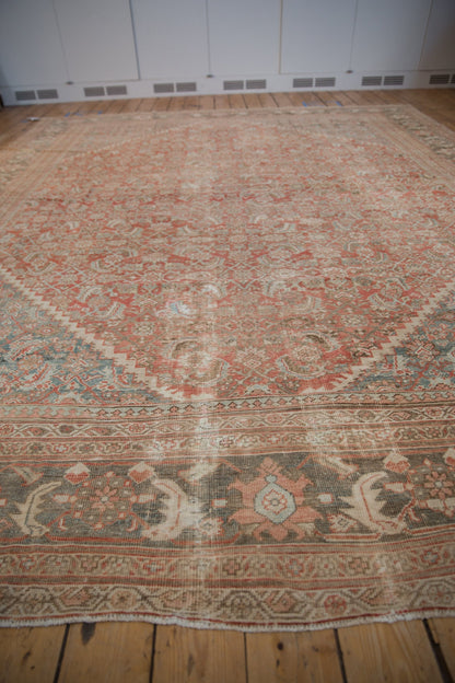 10.5x13 Vintage Distressed Mahal Carpet