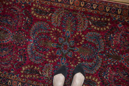 2.5x5 Vintage American Sarouk Rug Runner