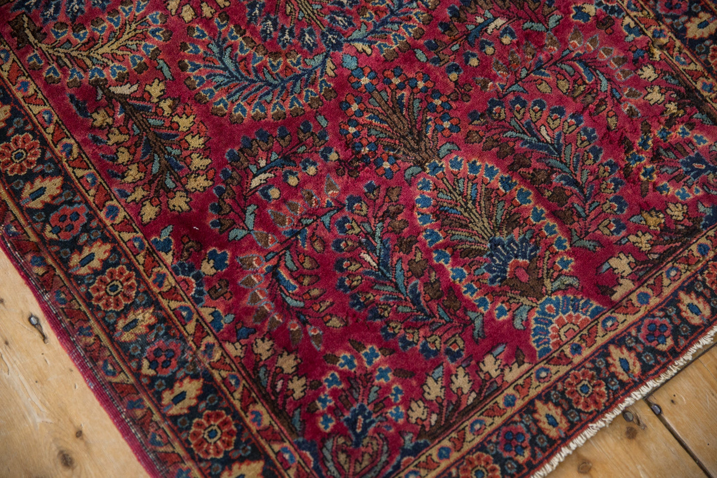 2.5x5 Vintage American Sarouk Rug Runner