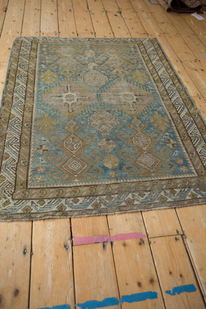 3.5x5 Antique Distressed Caucasian Rug