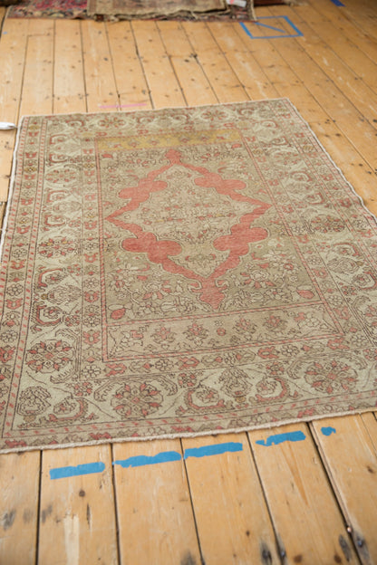 4x5.5 Vintage Distressed Kayseri Rug
