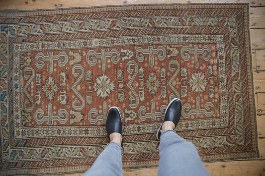 3.5x5.5 Antique Distressed Shirvan Rug