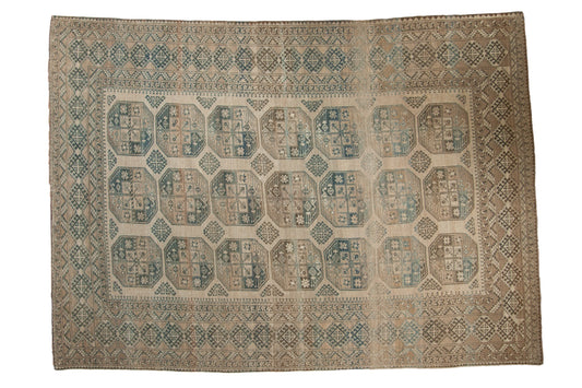 8.5x11.5 Vintage Distressed Ersari Carpet