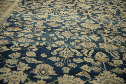 10.5x16.5 Vintage Distressed Tea Washed Lilihan Carpet