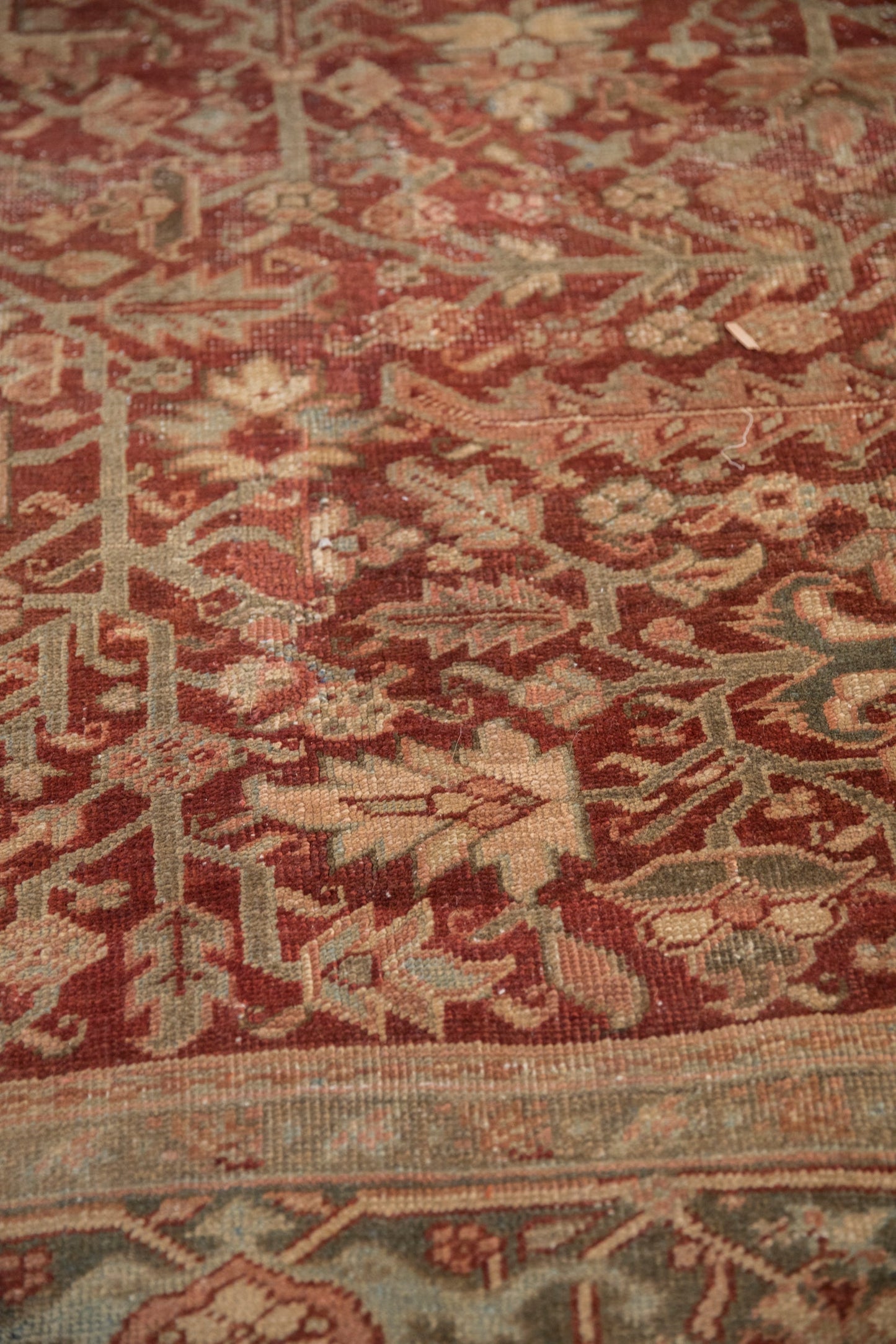 8x11.5 Vintage Fine Distressed Heriz Carpet