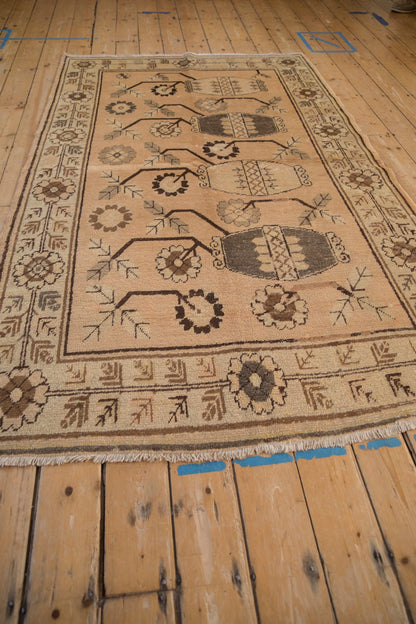 5x8 Vintage Distressed Khotan Carpet