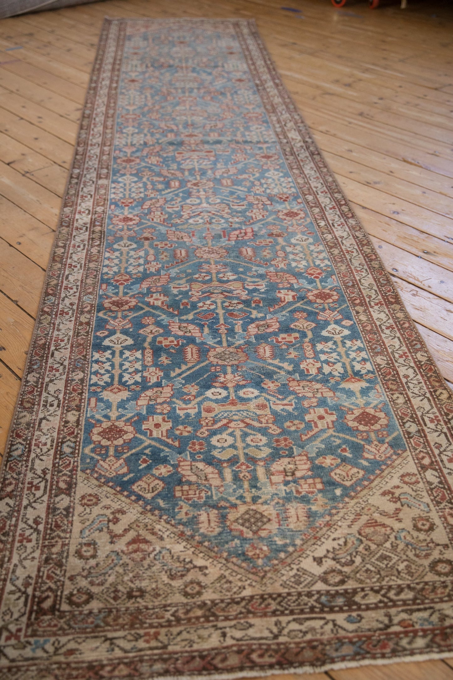 3x13.5 Antique Distressed Malayer Rug Runner