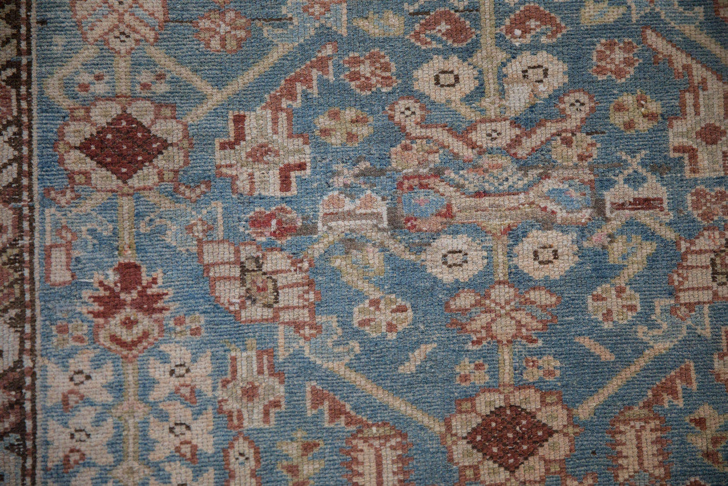 3x13.5 Antique Distressed Malayer Rug Runner