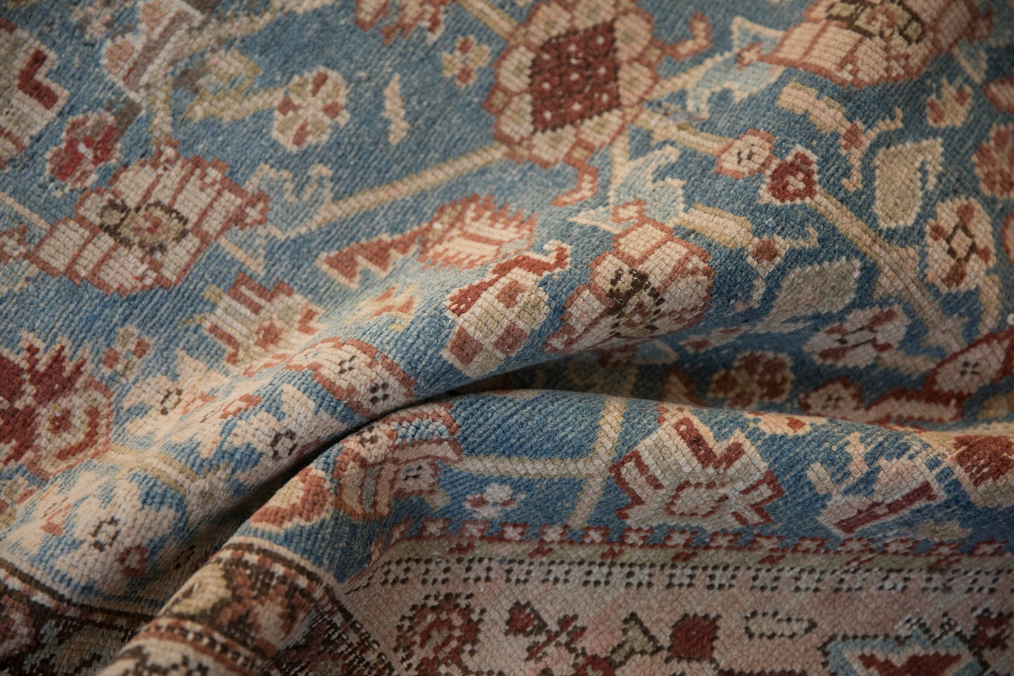 3x13.5 Antique Distressed Malayer Rug Runner