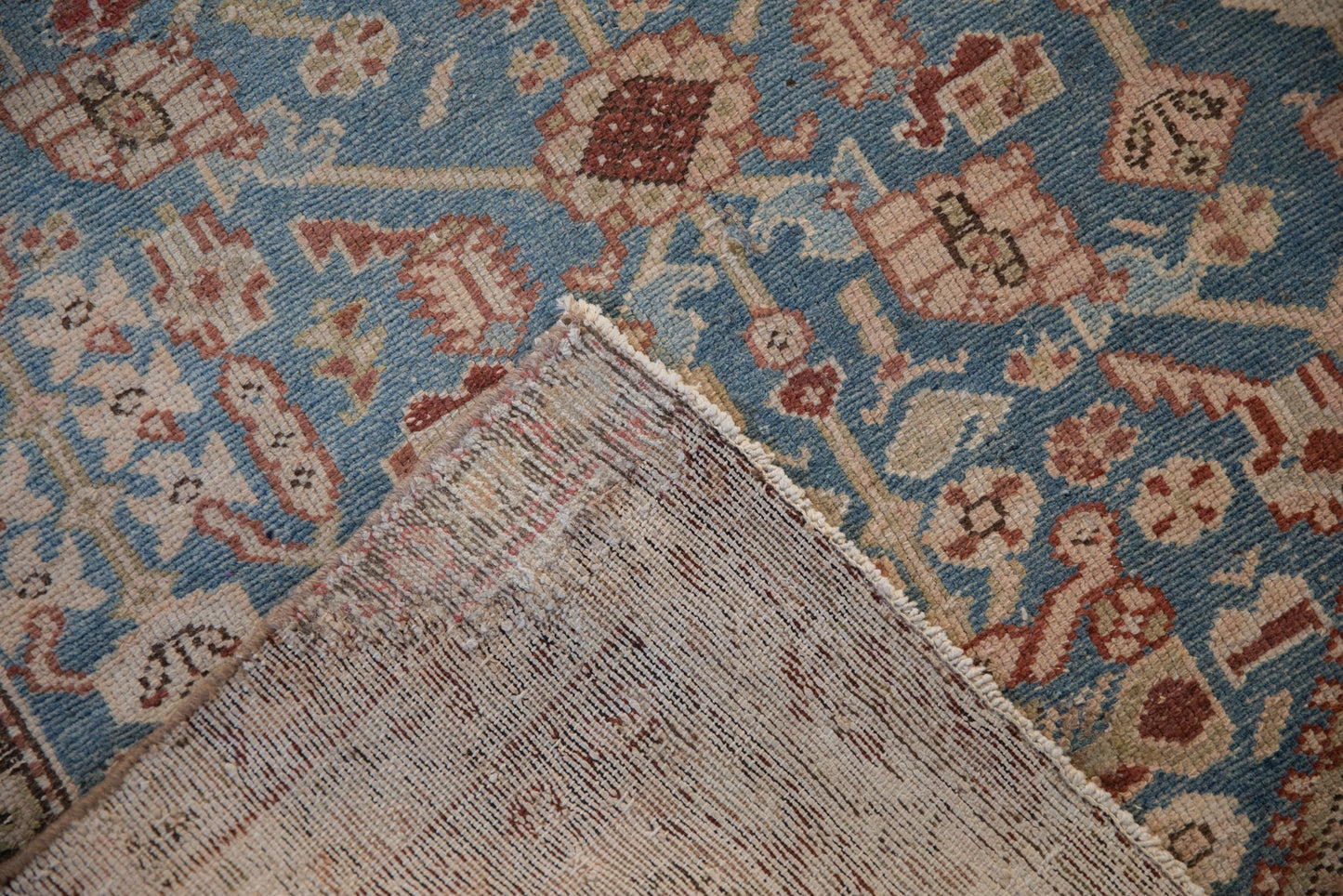 3x13.5 Antique Distressed Malayer Rug Runner