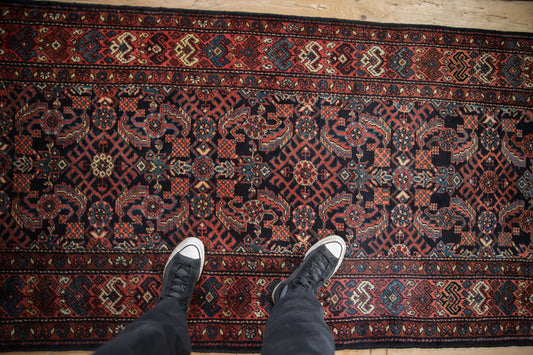 3.5x12 Vintage Hamadan Rug Runner