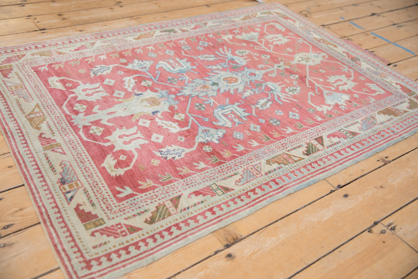 3.5x5 Vintage Distressed Anatolian Rug
