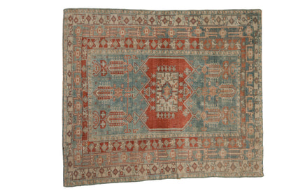 4x4.5 Vintage Distressed Oushak Square Rug