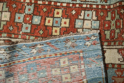3.5x12.5 Vintage Distressed Karaja Rug Runner