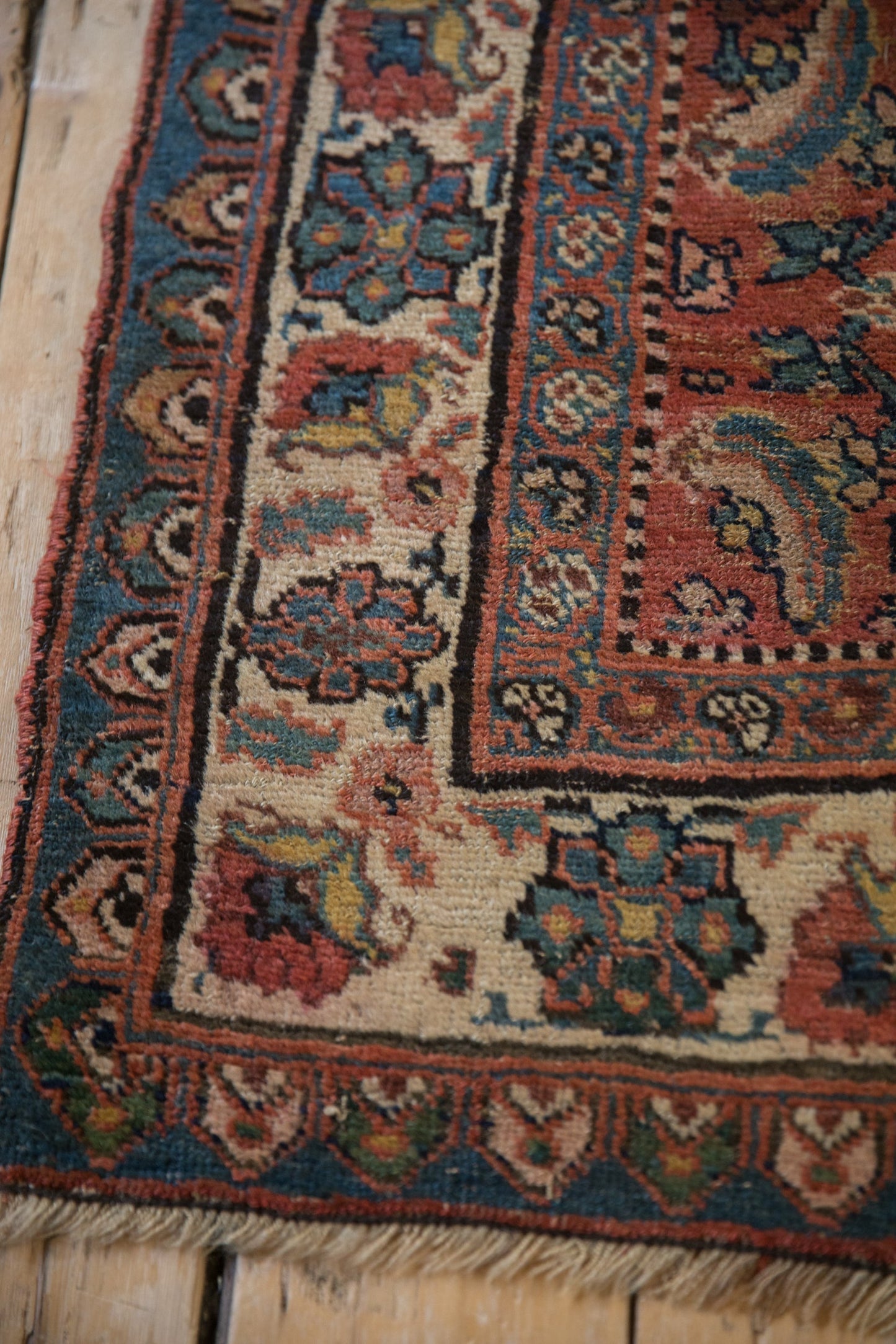 3.5x10 Vintage Bijar Rug Runner