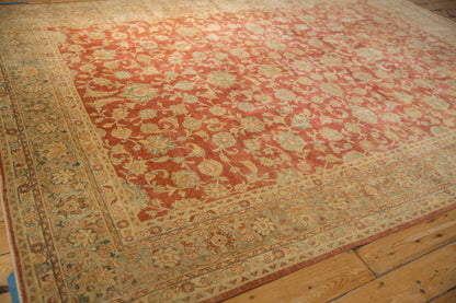 8x11 Vintage Distressed Kashan Carpet