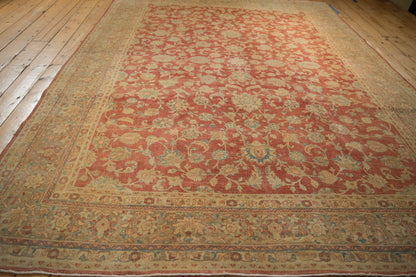 8x11 Vintage Distressed Kashan Carpet