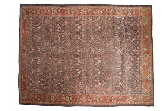 10.5x13.5 Vintage Distressed Mahal Carpet