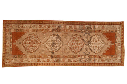 3.5x8.5 Vintage Distressed Serab Rug Runner