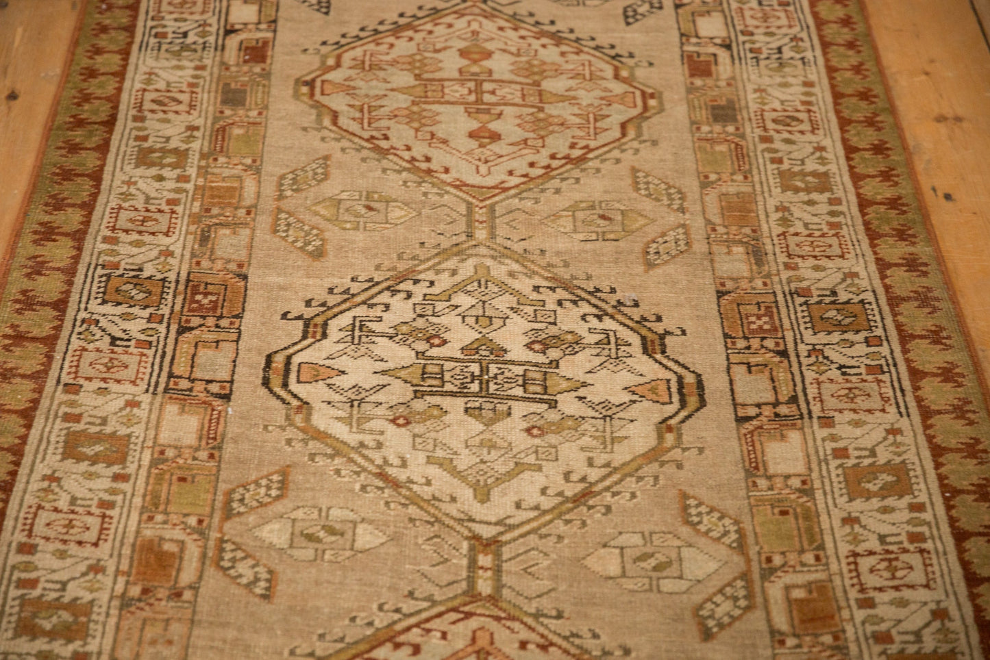 3.5x8.5 Vintage Distressed Serab Rug Runner