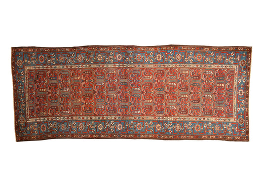 3.5x9.5 Antique Fine Kurdish Hamadan Rug Runner