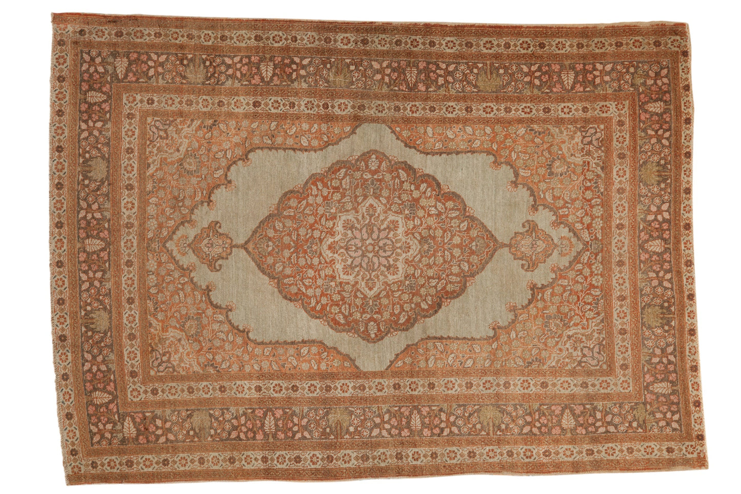 4x6 Antique Tabriz Rug