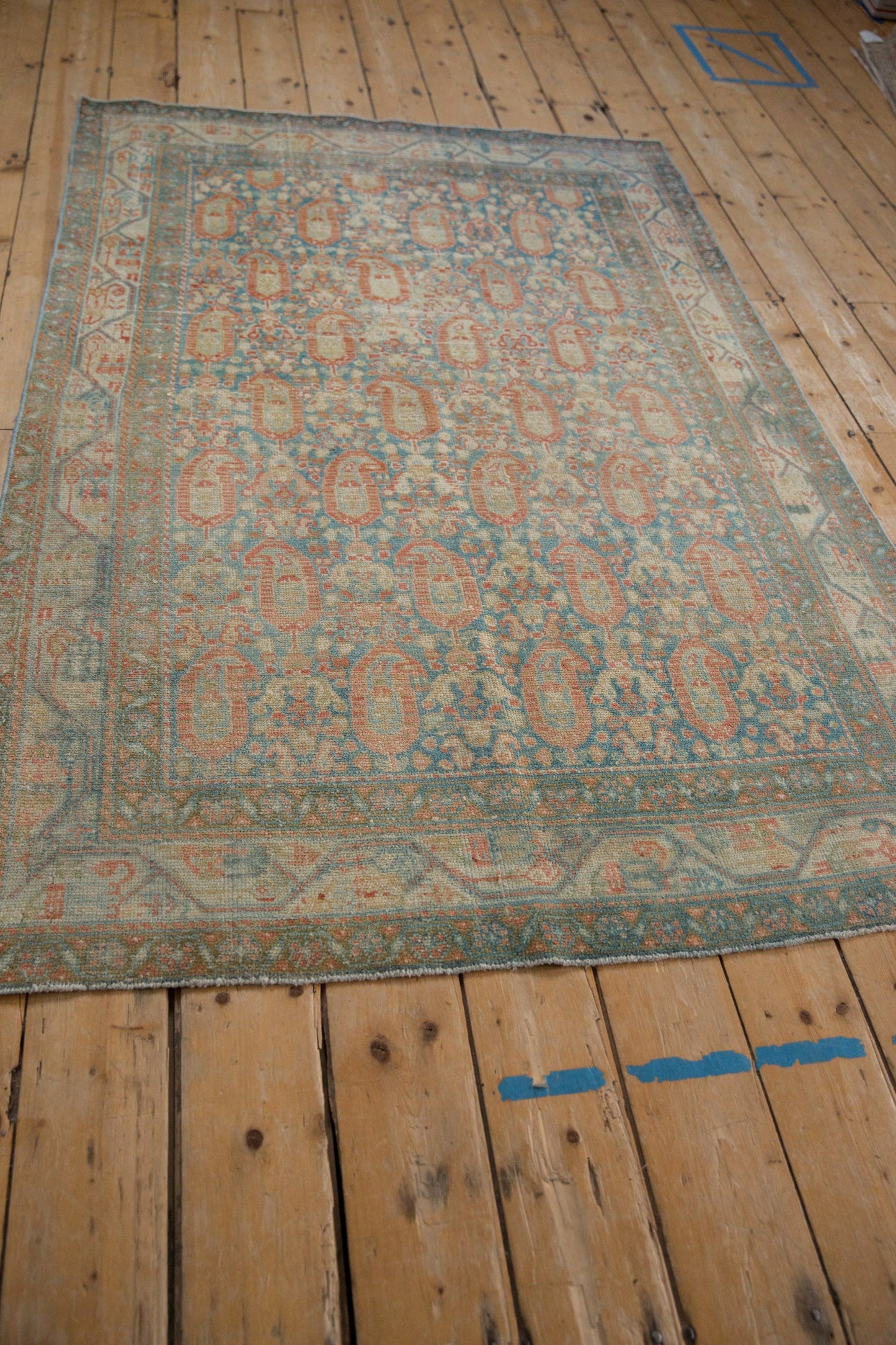 4x6.5 Vintage Distressed Serbend Rug