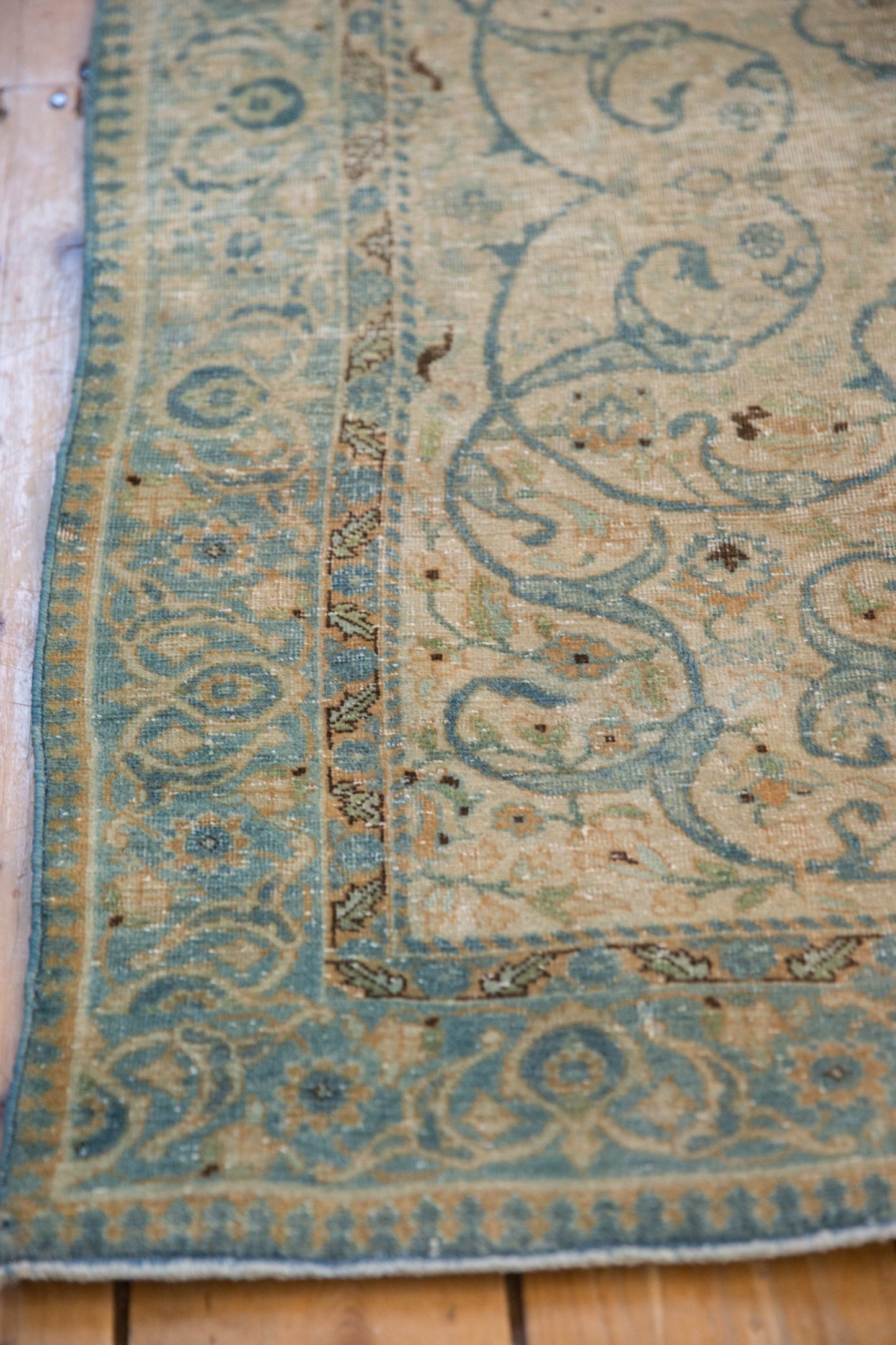 2.5x4 Vintage Distressed Tabriz Rug
