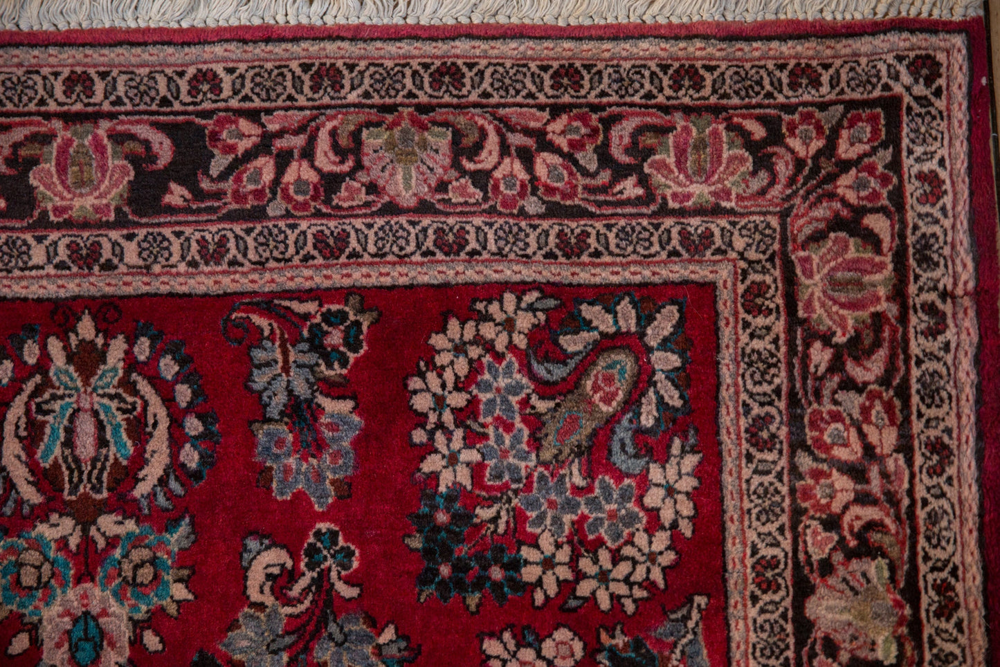 3.5x5 Vintage Fine Sarouk Rug