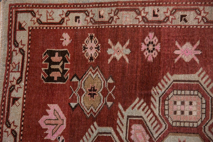 3.5x5.5 Vintage Distressed Caucasian Rug