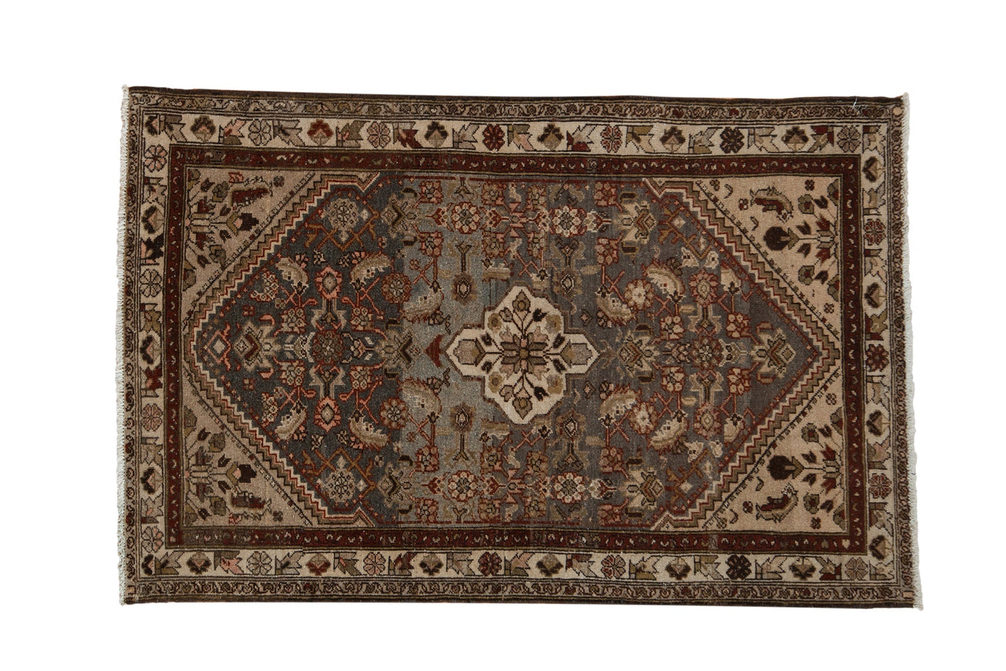 3.5x5.5 Vintage Distressed Hamadan Rug