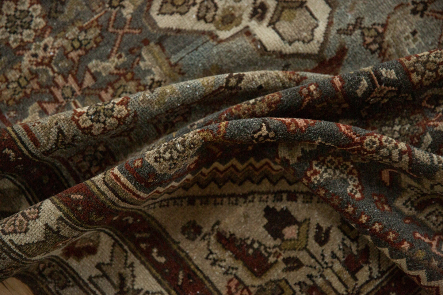 3.5x5.5 Vintage Distressed Hamadan Rug