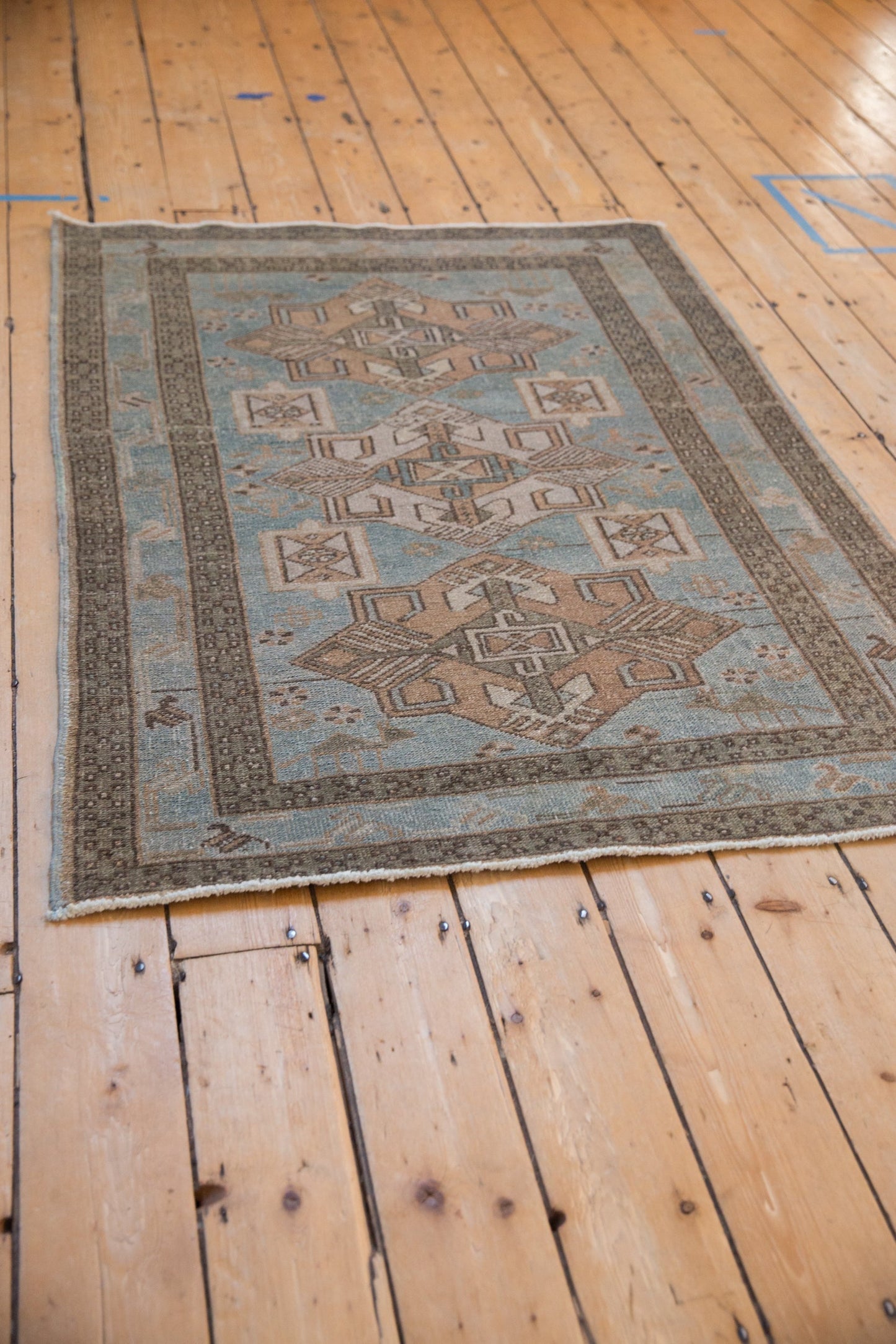 3.5x5 Vintage Distressed Hamadan Rug