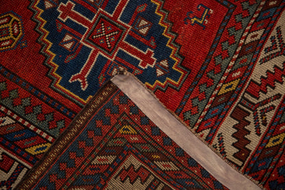 4x8 Antique Kazak Rug Runner